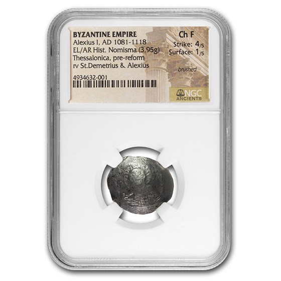 Byzantine AR Histamenon Nomi Alexius I (1081-1118 AD) Ch Fine NGC Byzantine AR Histamenon Nomi Alexius I (1081-1118 AD) Ch Fine NGC