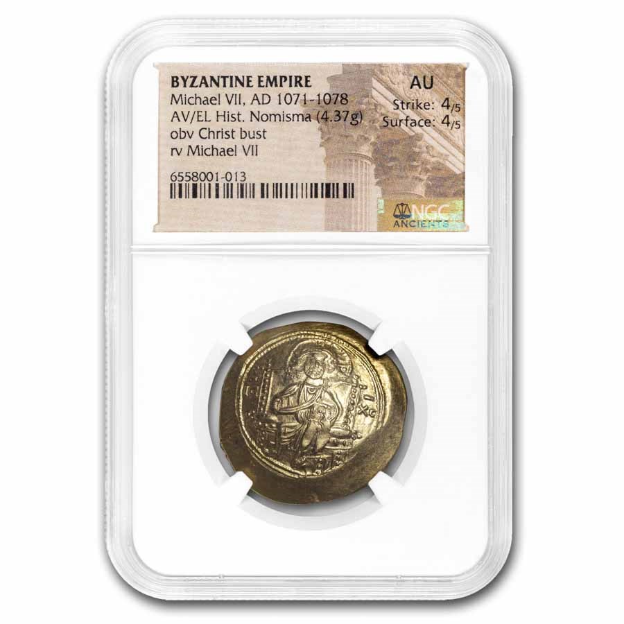 Byzantine AV Hist Nom Michael VII (1071-1078 AD) AU NGC S-1869