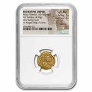 Byzantine AV Solidus Mau Tiberius (582-602 AD) Ch AU NGC (S-478) Byzantine AV Solidus Mau Tiberius (582-602 AD) Ch AU NGC (S-478)