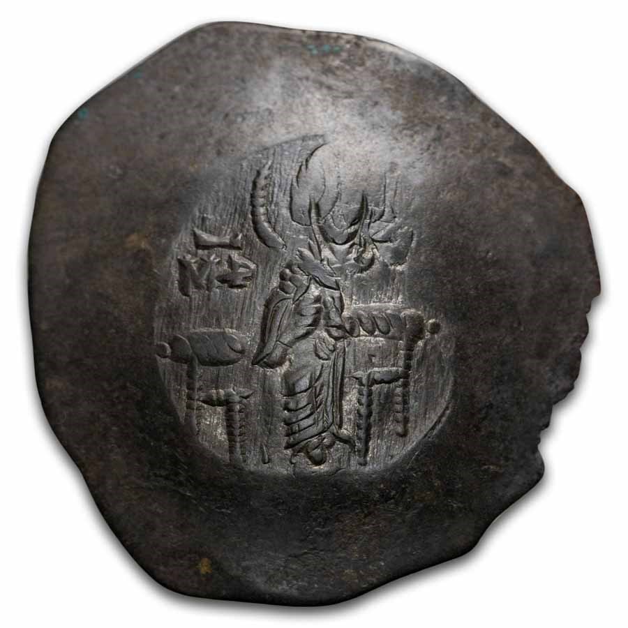 Byzantine Billon Aspron Trachy Manuel I (1143-1180 AD) XF
