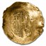 Byzantine EL Aspron Trachy Manuel I (1143-1180 AD) AU NGC