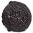 Byzantine Empire AE Follis Maurice Tiberius (582-602 AD) AU NGC
