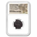 Byzantine Empire AE Follis Maurice Tiberius (582-602 AD) AU NGC Byzantine Empire AE Follis Maurice Tiberius (582-602 AD) AU NGC