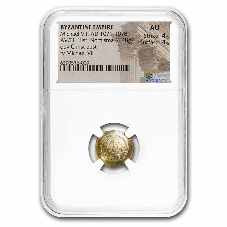 Byzantine Empire AV Hist Nom Michael VII (1071-1078 AD) AU NGC