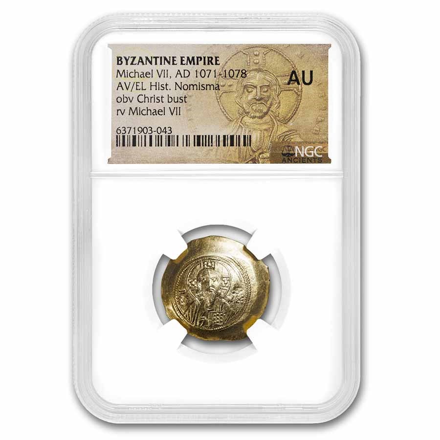 Byzantine Empire AV Hist Nom Michael VII (1071-1078 AD) AU NGC