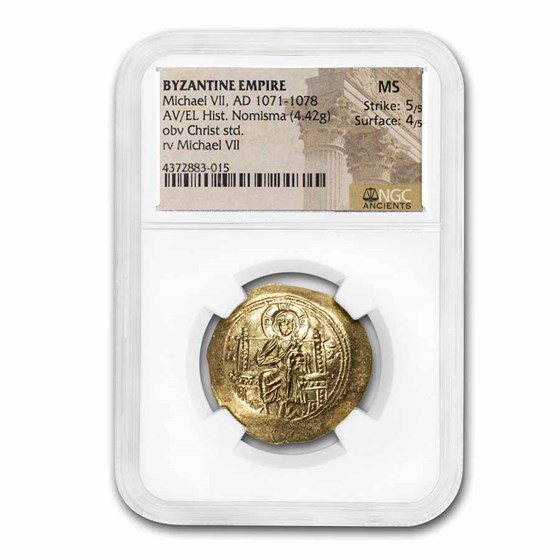 Byzantine Empire AV Hist Nom Michael VII (1071-1078 AD) MS NGC Byzantine Empire AV Hist Nom Michael VII (1071-1078 AD) MS NGC