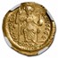 Byzantine Empire AV Solidus Justin II (565-578 AD) AU NGC (S-345)