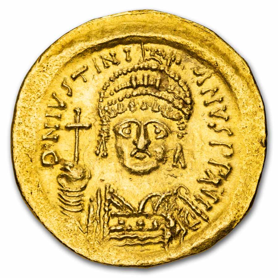 Buy 527-565 AD Byzantine Gold Solidus Justinian I Ch XF | APMEX