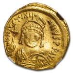 Byzantine Empire AV Solidus Justinian I (527-565 AD) VF NGC S-140