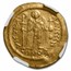 Byzantine Empire AV Solidus Justinian I 527-65 AD Ch XF NGC S-140