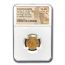 Byzantine Empire AV Solidus Justinian II (685-695 AD) Ch MS NGC Byzantine Empire AV Solidus Justinian II (685-695 AD) Ch MS NGC