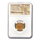 Byzantine Empire AV Solidus Justinian II (685-695 AD) Ch MS NGC Byzantine Empire AV Solidus Justinian II (685-695 AD) Ch MS NGC