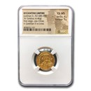 Byzantine Empire AV Solidus Justinian II (685-695 AD) MS NGC Byzantine Empire AV Solidus Justinian II (685-695 AD) MS NGC