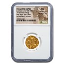 Byzantine Empire AV Solidus Justinian II (685-695 AD) MS NGC Byzantine Empire AV Solidus Justinian II (685-695 AD) MS NGC