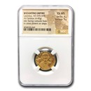 Byzantine Empire AV Solidus Leontius (695-698 AD) Ch MS NGC Byzantine Empire AV Solidus Leontius (695-698 AD) Ch MS NGC