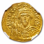 Byzantine Empire AV Solidus Phocas (602-610 AD) AU NGC (4/4)