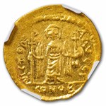 Byzantine Empire AV Solidus Phocas (602-610 AD) AU NGC (4/4)