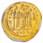 Byzantine Empire AV Solidus Phocas (602-610 AD) Ch AU NGC (4/3)