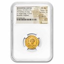 Byzantine Empire AV Solidus Phocas (602-610 AD) Ch AU NGC (4/3)