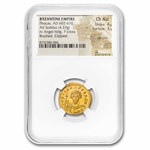 Byzantine Empire AV Solidus Phocas (602-610 AD) Ch AU NGC (4/3)