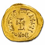 Byzantine Empire AV Tremissis Phocas 602-610 AD AU (S-634)