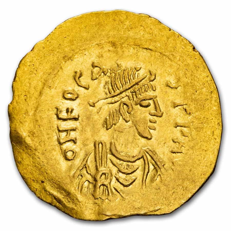 Byzantine Empire AV Tremissis Phocas 602-610 AD XF (S-634)