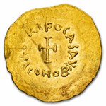 Byzantine Empire AV Tremissis Phocas 602-610 AD XF (S-634)