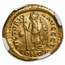 Byzantine Empire Gold Solidus Anastasius I (491-518 AD) Ch XF NGC