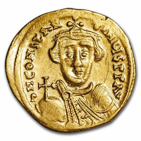 Byzantine Empire Gold Solidus Constans II (641-668 AD) AU (S-949)