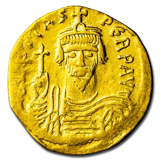 Byzantine Empire Gold Solidus Emperor Phocas (602-610 AD) XF Byzantine Empire Gold Solidus Emperor Phocas (602-610 AD) XF