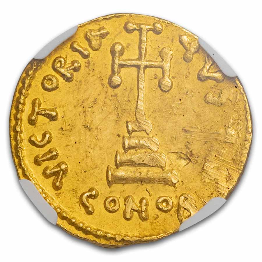 Buy 698-705 Byzantine Gold Solidus MS NGC 4/2 | APMEX