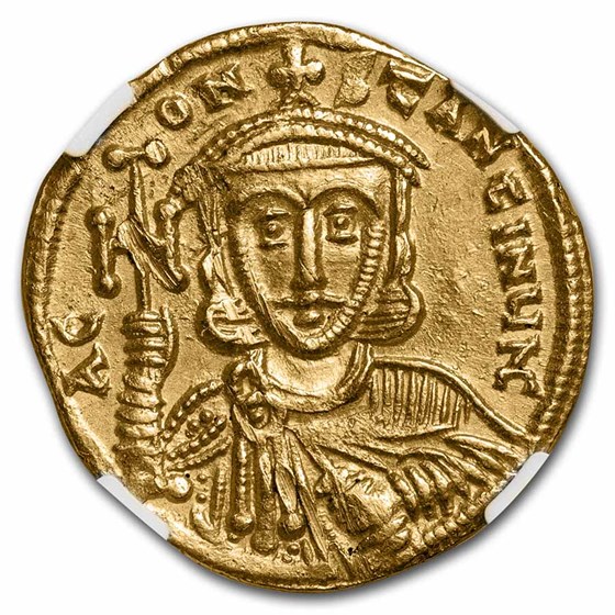 Buy Byzantine Gold AV Solidus Constantine V (740/1-775 AD) Ch AU NGC ...