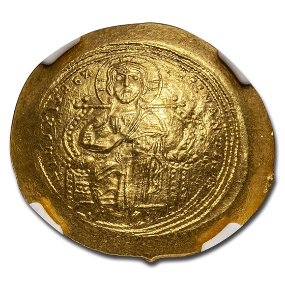 Byzantine Gold Hist. Nomisma Constantine IX (1042-1055 AD) MS NGC Byzantine Gold Hist. Nomisma Constantine IX (1042-1055 AD) MS NGC