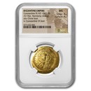 Byzantine Gold Hist. Nomisma Constantine IX (1042-1055 AD) MS NGC Byzantine Gold Hist. Nomisma Constantine IX (1042-1055 AD) MS NGC
