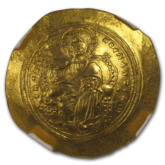 Byzantine Gold Histamenon Constantine IX (1042-55 AD) MS* NGC Byzantine Gold Histamenon Constantine IX (1042-55 AD) MS* NGC