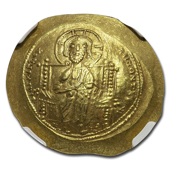 Byzantine Gold Histamenon Constantine X (1059-67 AD) Ch AU NGC Byzantine Gold Histamenon Constantine X (1059-67 AD) Ch AU NGC
