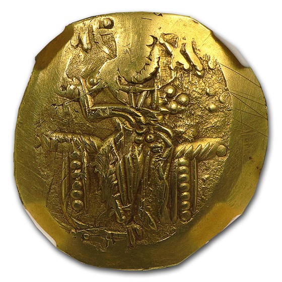 Byzantine Gold Hyperpyron John III Ducas (1221/2-1254 AD) AU NGC Byzantine Gold Hyperpyron John III Ducas (1221/2-1254 AD) AU NGC