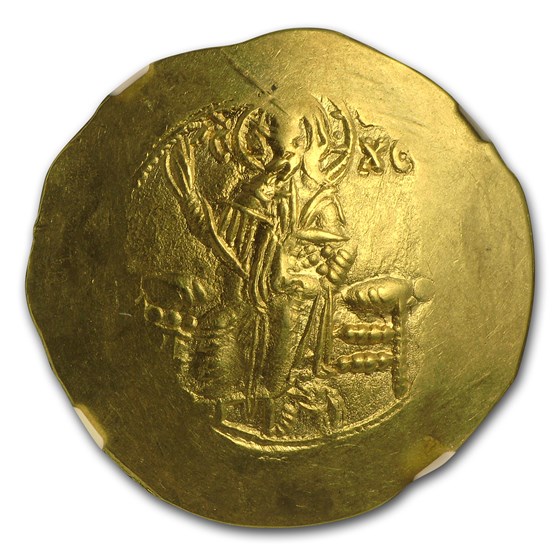 Byzantine Gold Hyperpyron John III Ducas (1221/2-1254 AD) AU NGC Byzantine Gold Hyperpyron John III Ducas (1221/2-1254 AD) AU NGC