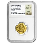 Byzantine Gold Semissis Emperor Phocas (602-610 AD) AU NGC
