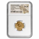 Byzantine Gold Semississ Emp Constans II (641-668 AD) Ch XF NGC