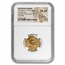 Byzantine Gold Semississ Emp Constans II (641-668 AD) Ch XF NGC