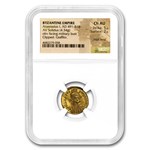 Byzantine Gold Solidus Emp Anastasius I (491-518 AD) Ch AU NGC