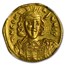 Byzantine Gold Solidus Emperor Constantine IV (668-685 AD) AU NGC