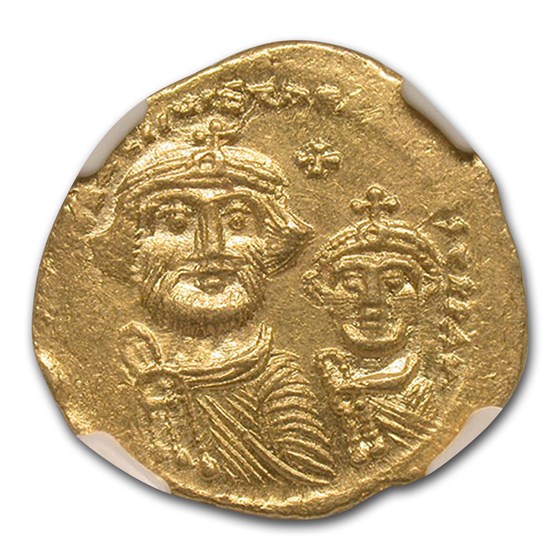 Byzantine Gold Solidus Emperor Heraclius (613-641 AD) MS NGC Byzantine Gold Solidus Emperor Heraclius (613-641 AD) MS NGC