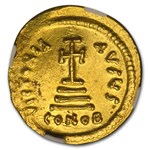 Byzantine Gold Solidus Emperor Heraclius (613-641 AD) MS NGC