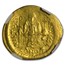 Byzantine Gold Solidus Emperor Justinian I (527-565 AD) AU NGC