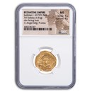 Byzantine Gold Solidus Emperor Justinian I (527-565 AD) MS NGC Byzantine Gold Solidus Emperor Justinian I (527-565 AD) MS NGC