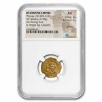 Byzantine Gold Solidus Emperor Phocas (602-610 AD) AU NGC (S-620)
