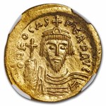 Byzantine Gold Solidus Emperor Phocas (602-610 AD) MS NGC (S-620)