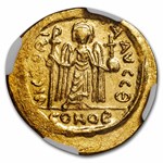 Byzantine Gold Solidus Emperor Phocas (602-610 AD) MS NGC (S-620)